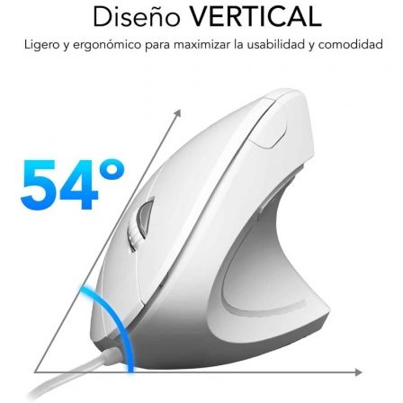 Subblim Glide Vertical Ergo Wired Mouse Blanco